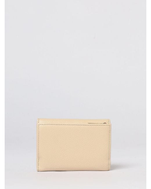 Coccinelle Natural Metallic Soft Grained Leather Wallet