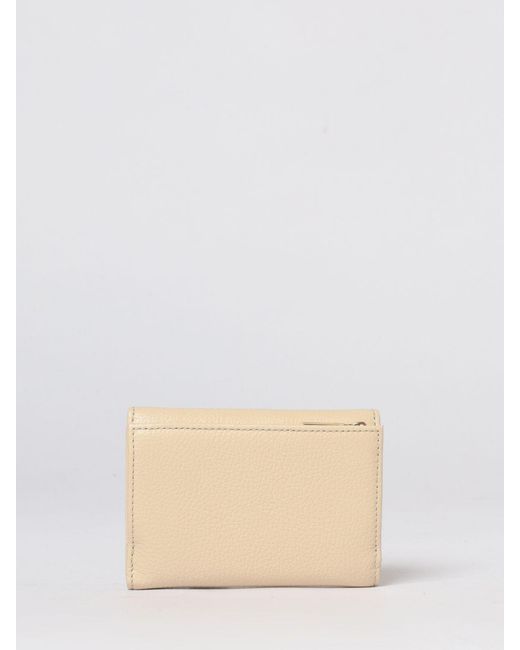 Coccinelle Natural Metallic Soft Grained Leather Wallet