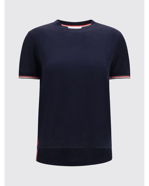 Thom Browne Blue 4-Bar Merino Wool T-Shirt