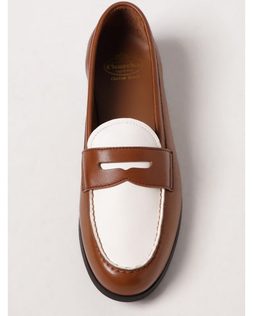 Church's Brown Natalie Nappa Leather Loafers