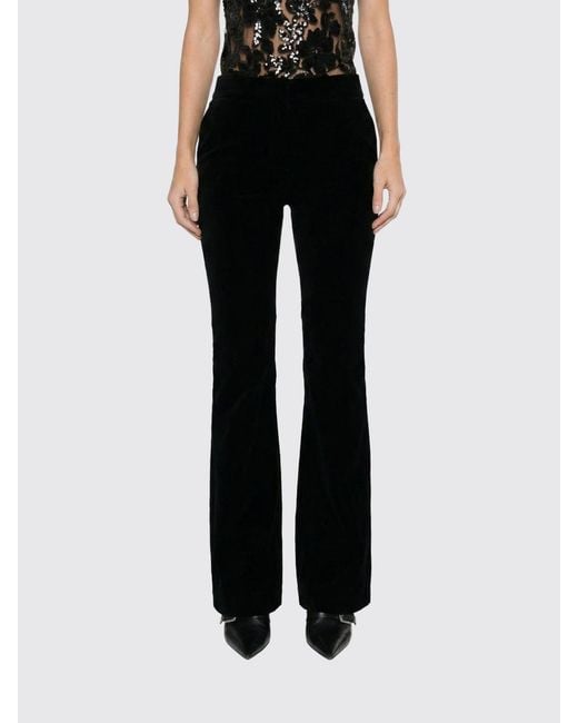 Golden Goose Deluxe Brand Black Slim Fit Velvet Trousers