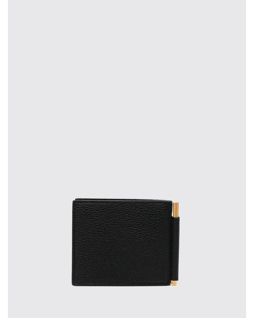 Tom Ford White Hammered Leather Wallet for men