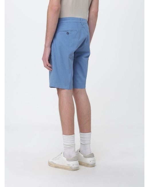 Re-hash Blue Bernini Linen Cotton Shorts for men