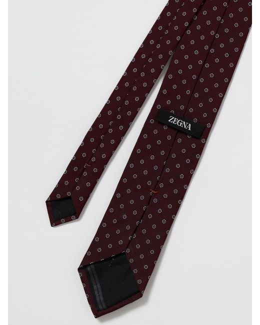 Zegna Purple Tie for men
