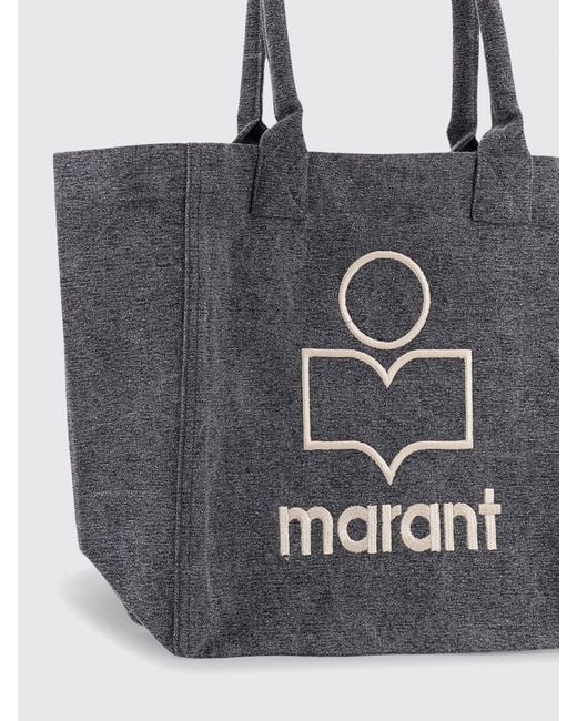 Isabel Marant Black Yenki Cotton Canvas Bag