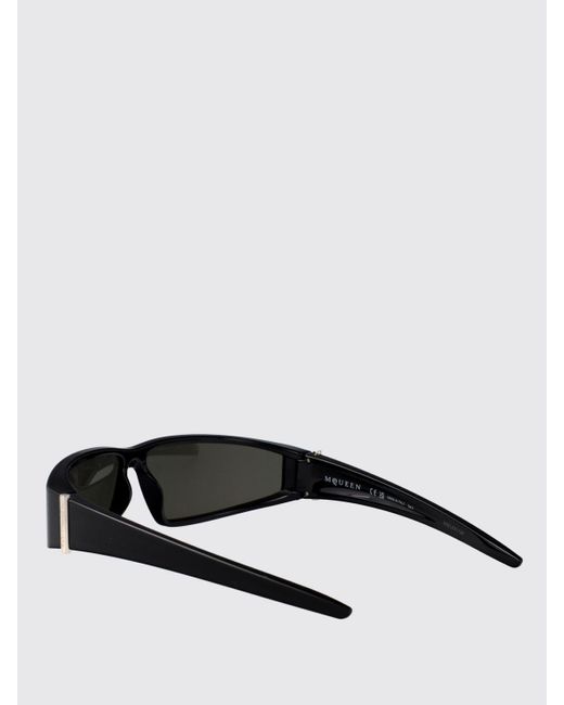 McQueen White Am0490S Acetate Sunglasses for men