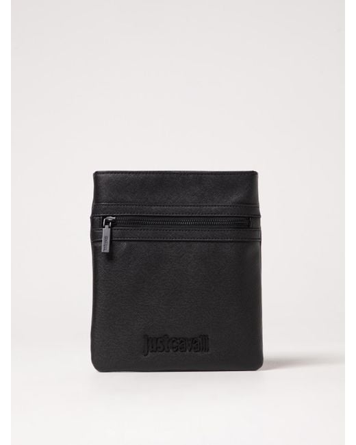 Just Cavalli Black Shoulder Bag for men