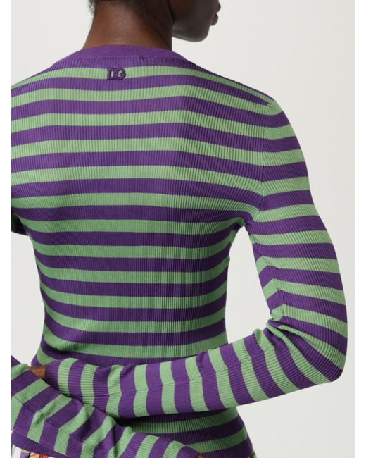 Maglione A Righe di Dolce & Gabbana in Purple