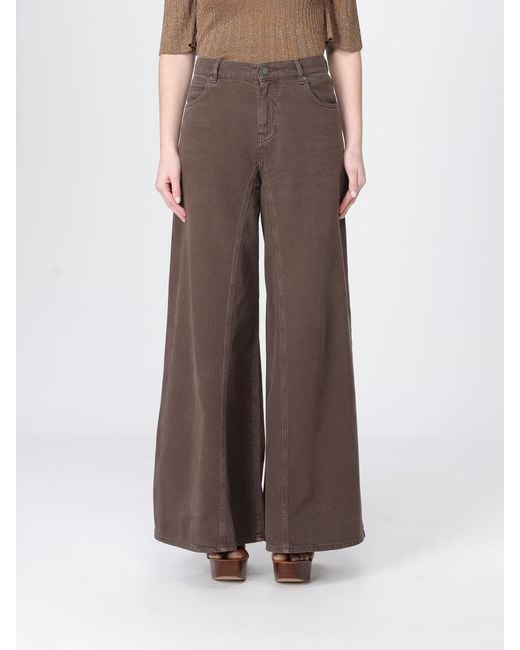 Pinko Brown Denim Flared Jeans
