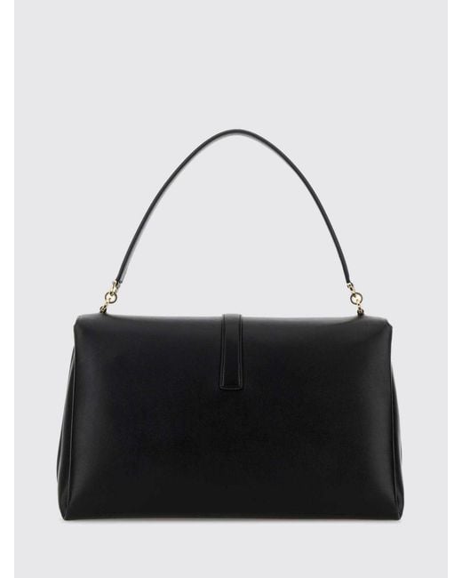 Ferragamo Black Calfskin Shoulder Bag
