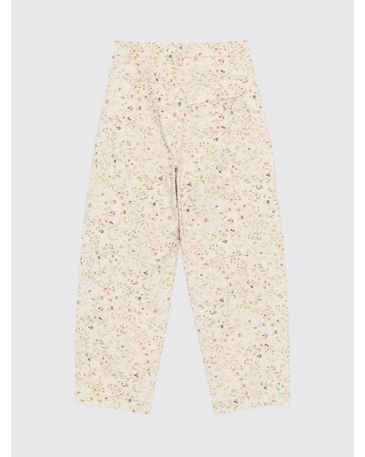 Tela Pink High-Waisted Floral Print Wide-Leg Trousers
