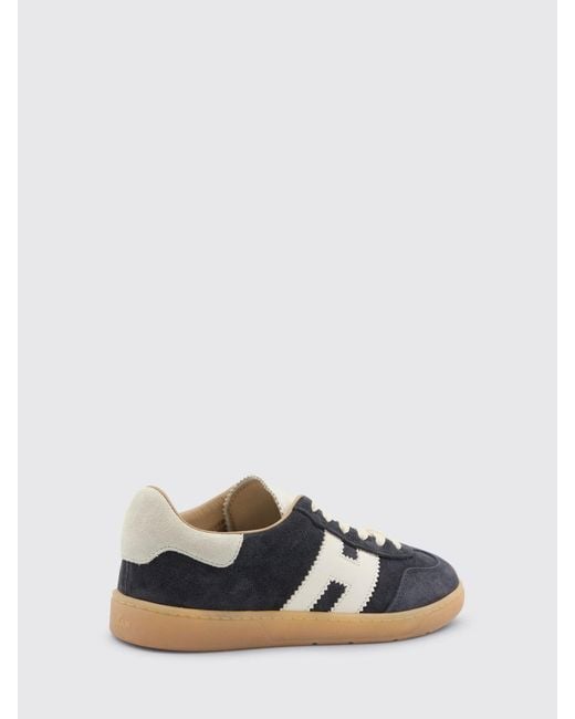 Hogan White Cool Suede Sneakers