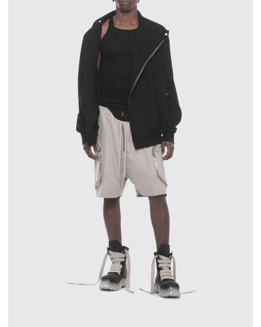 Rick Owens Black Cotton Sweatshirt for men