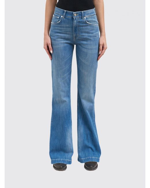 Dondup Blue Straight Jeans