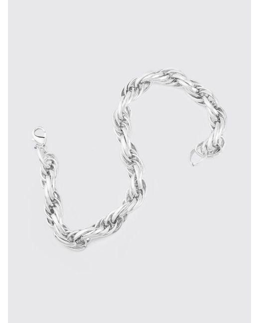 FEDERICA TOSI Blue Rose Chromed Bronze Necklace