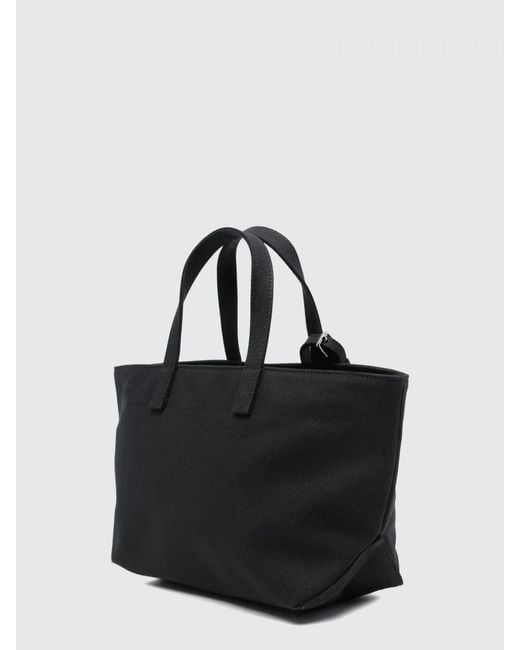 A.P.C. Black Le Drummer Cotton Canvas Bag