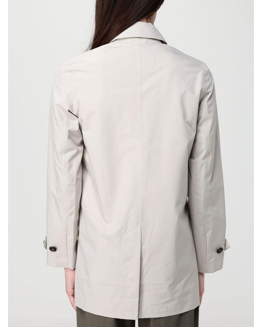 Save The Duck Natural April Single-Breasted Raincoat
