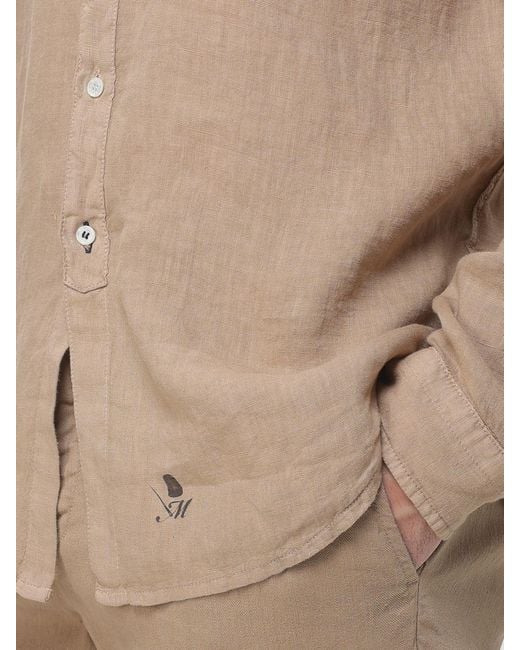 Mason's Natural Casual Linen Shirt for men