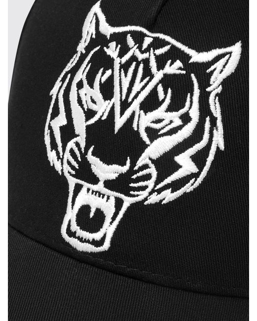 Philipp Plein Black Philipp Plein Cotton Baseball Cap With Logo for men