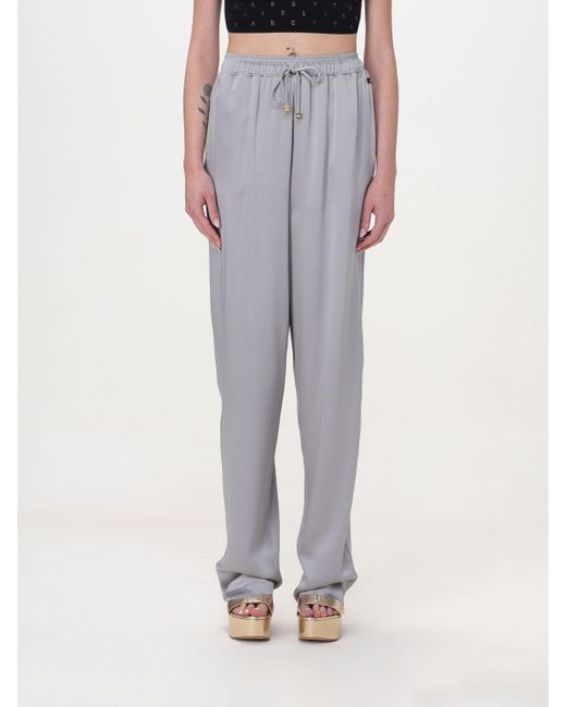 Pantalone in misto viscosa di Elisabetta Franchi in Gray