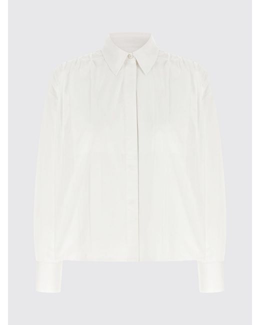 Camisa Clásica De Popelín De Algodón Jil Sander de color White