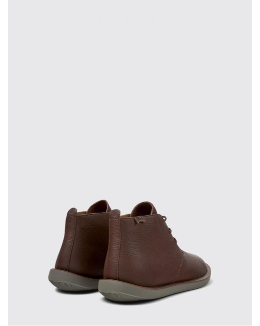 Camper Brown Wagon Leather Ankle Boots for men