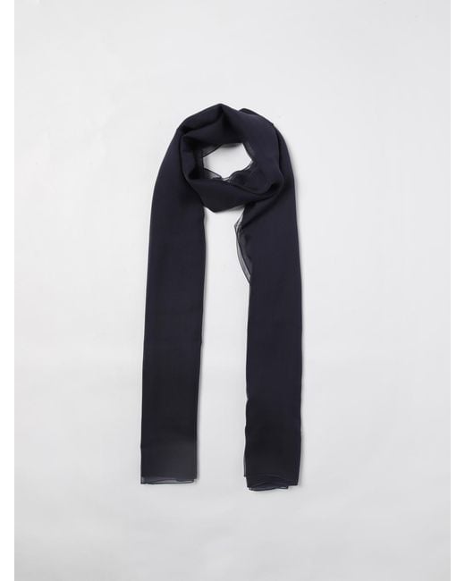 Alberta Ferretti Blue Silk Chiffon Stole