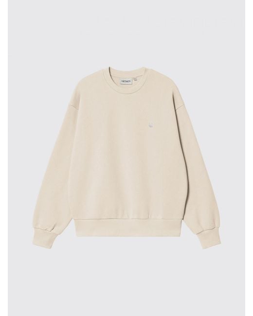 Carhartt White Cotton Crewneck Sweatshirt
