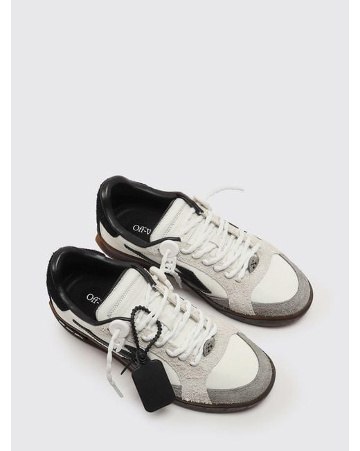 Off-White c/o Virgil Abloh White Suede And Nylon End Of Play Sneakers for men