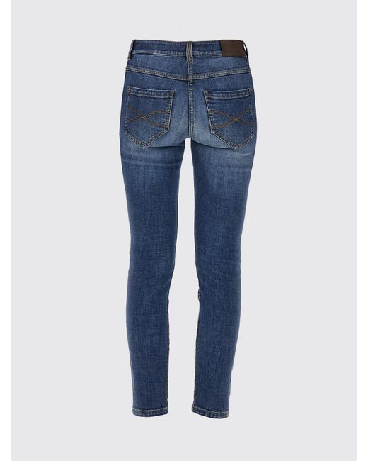 Brunello Cucinelli Blue Skinny Fit Jeans