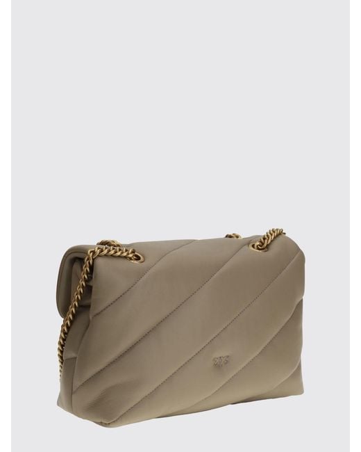 Pinko Gray Shoulder Bag