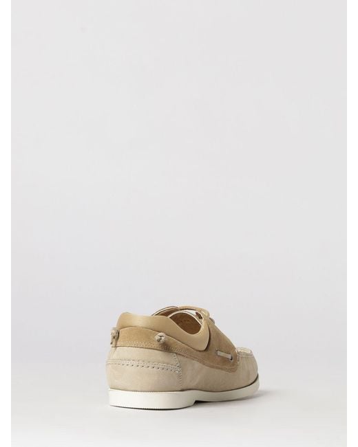 Woolrich Natural Suede Boat Loafers for men