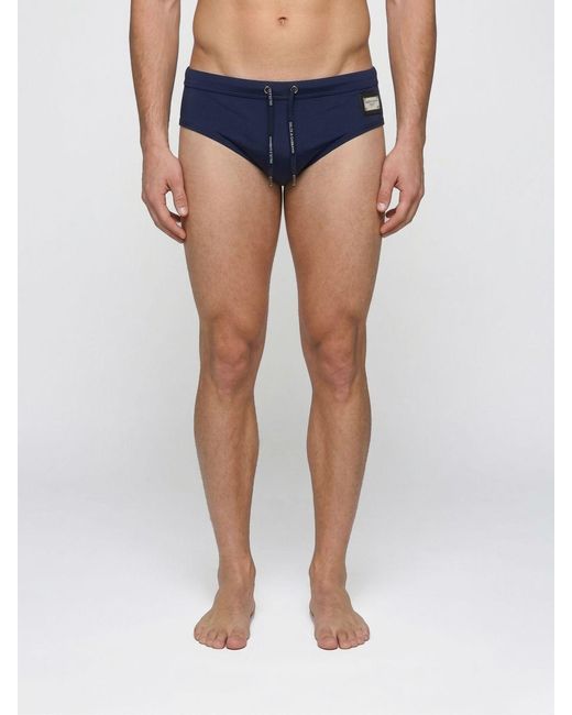 Dolce & Gabbana Blue Dolce &Amp Gabbana Slip Swimsuit for men