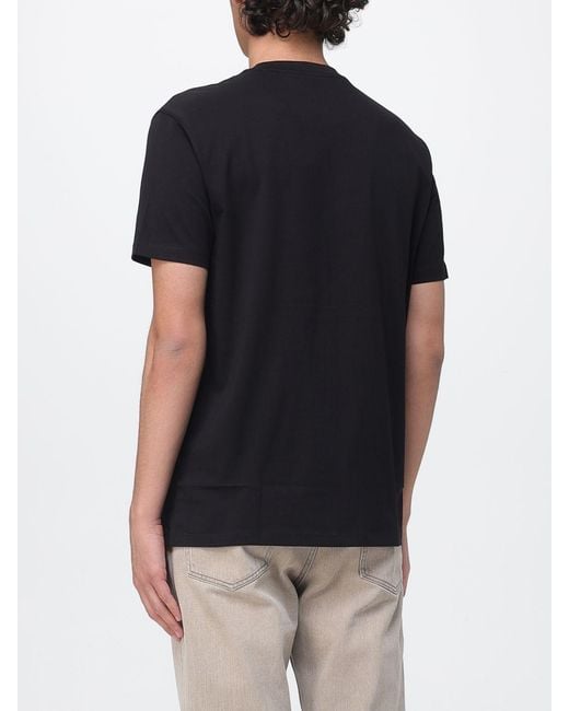 ARMANI EXCHANGE Black Crew Neck T-Shirt With Logo for men