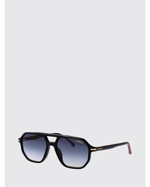 Carrera White Tortoiseshell Acetate Aviator Sunglasses With Double Bridge for men