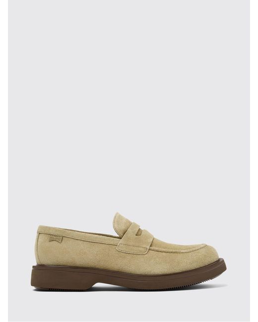 Camper White Norman Suede Loafers for men
