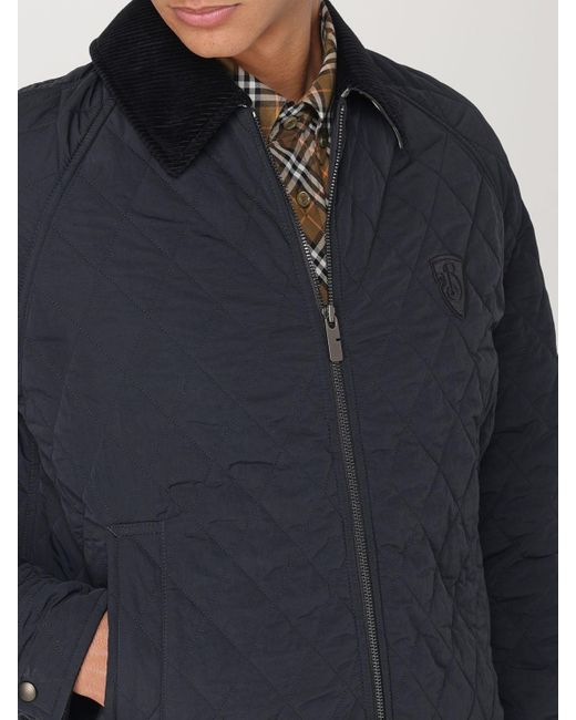 Burberry Coat in Blue for Men Lyst UK