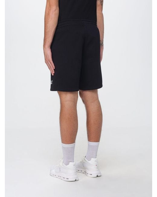 EA7 Black Shorts for men