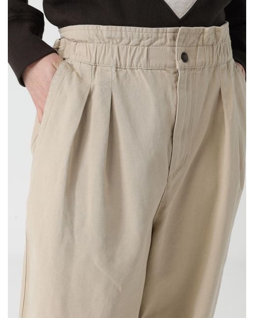 Isabel Marant Natural Cotton And Linen Pants