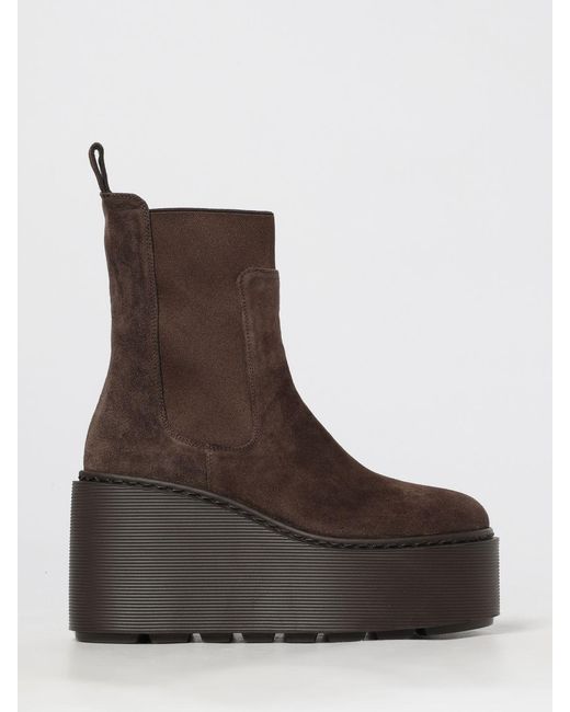 Vic Matié Brown Flat Ankle Boots