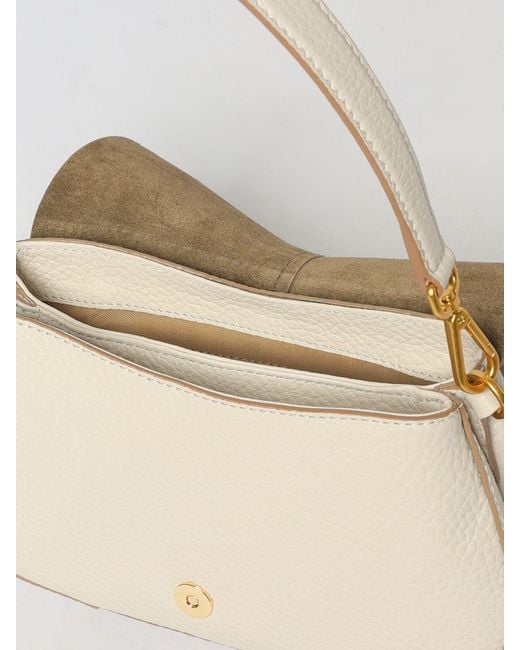 Gianni Chiarini Natural Helena Round Bs Grained Leather Bag