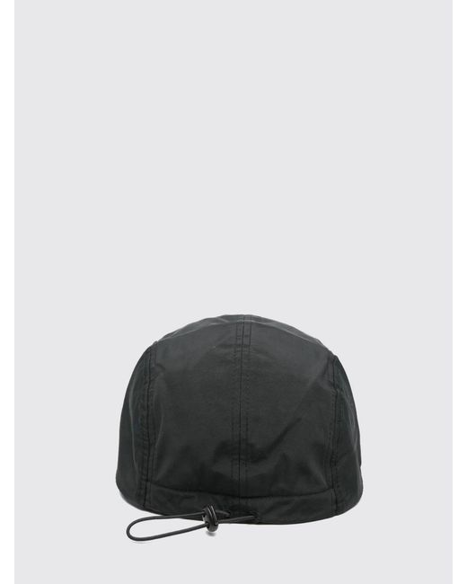 Carne Bollente Black Embroidered Nylon Hat for men