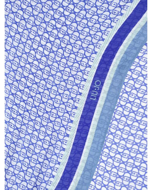 Foulard in modal stampato di Liu Jo in Blue