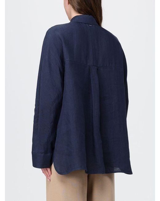 Max Mara Blue Linen Shirt