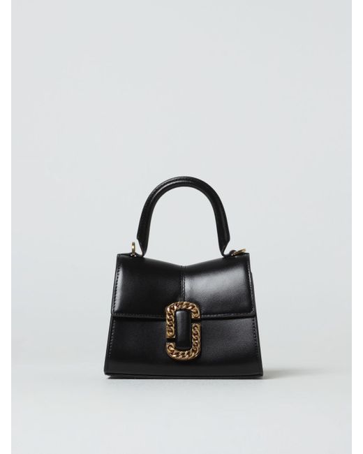 Marc Jacobs Black The St Marc Mini Leather Top Handle Bag