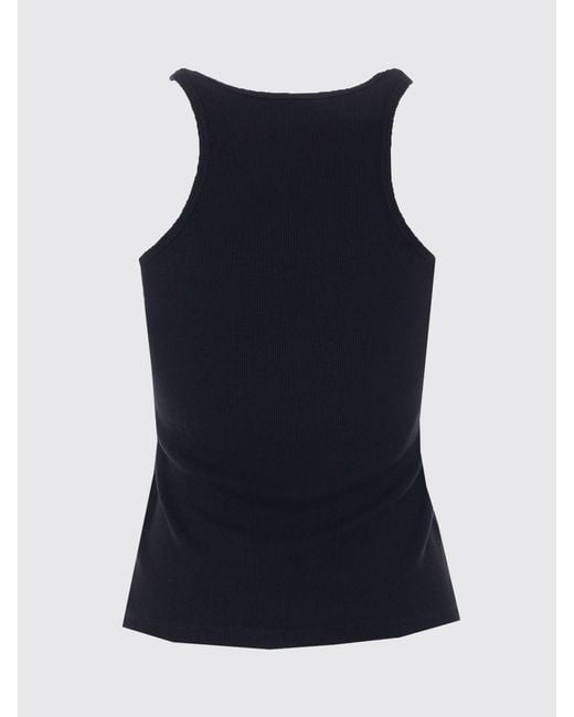Anine Bing Blue Stretch Viscose Top