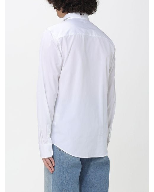 AMI White Classic Cotton Poplin Shirt for men