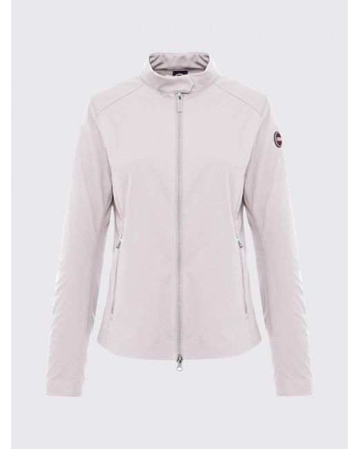Colmar White Polyester Biker Jacket