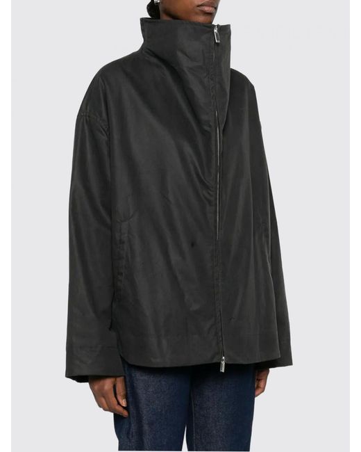 Totême Black Waxed Cotton Country Jacket
