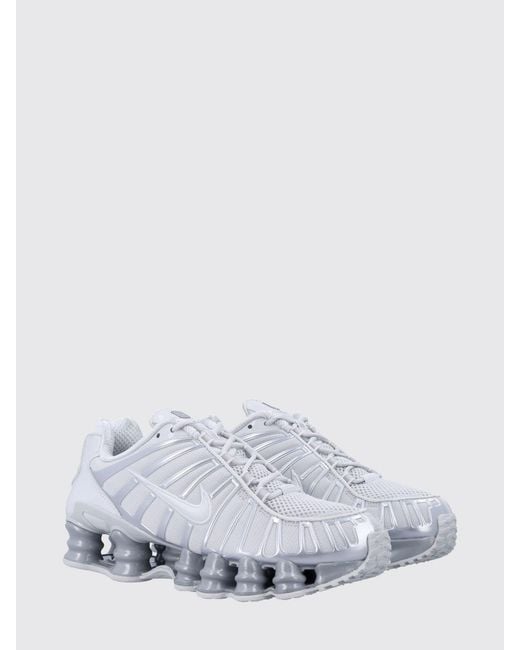 Nike White Shox Tl Mesh And Rubber Sneakers